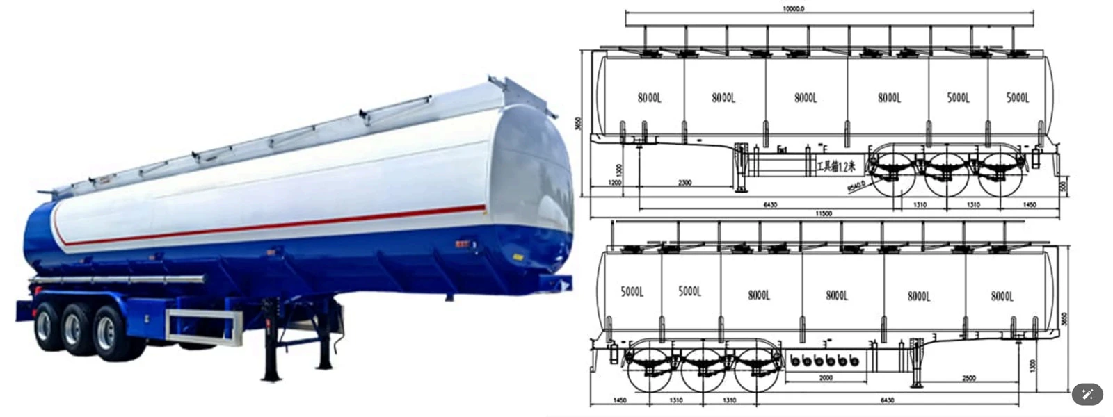 China Customized 3 Axle 42000L Petrol Tanker Manufacturers Suppliers Factory