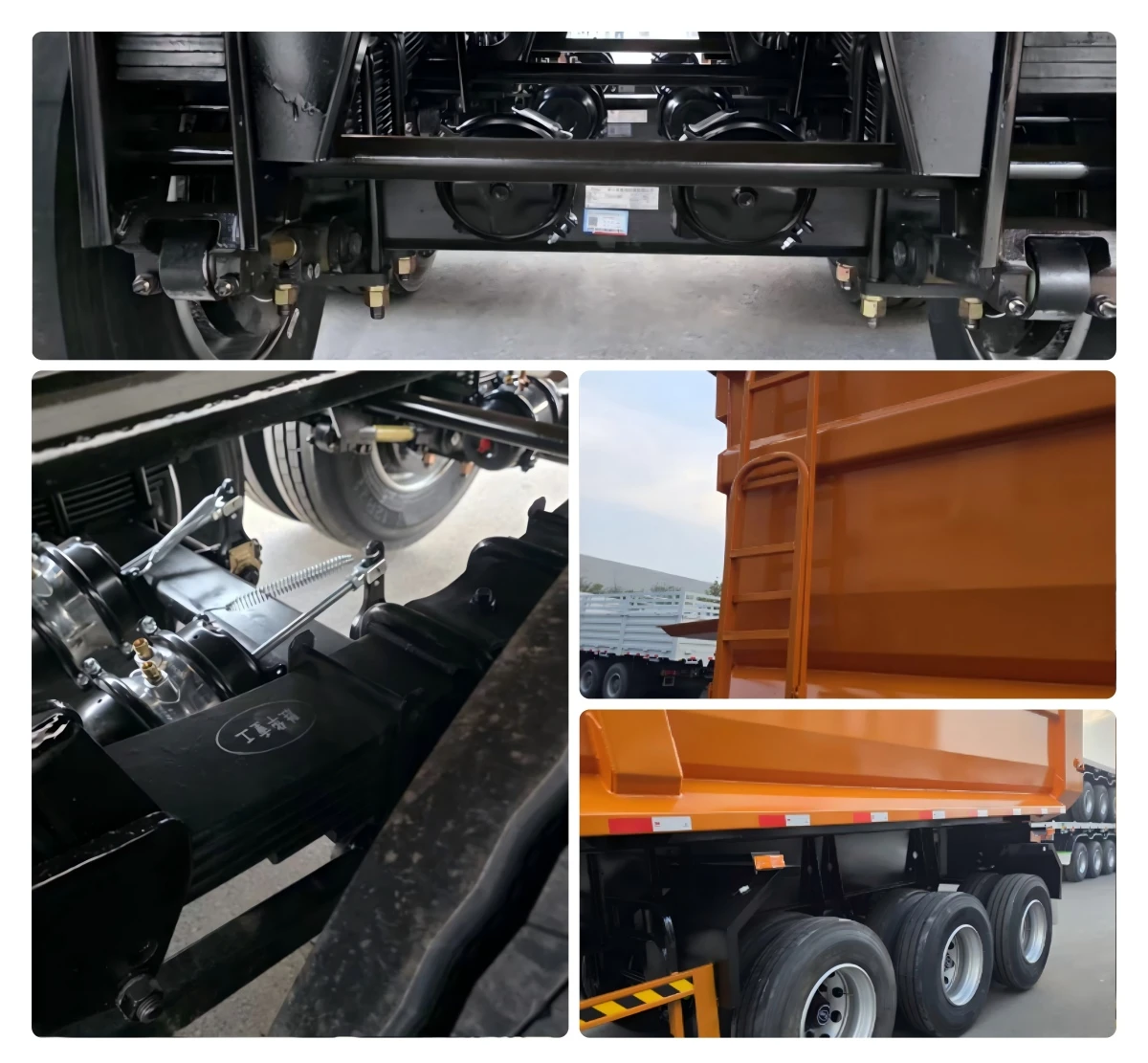 China Customized 3 Axes Hydraulic Rear Tipper Dump Trailer Manufacturers Suppliers Factory