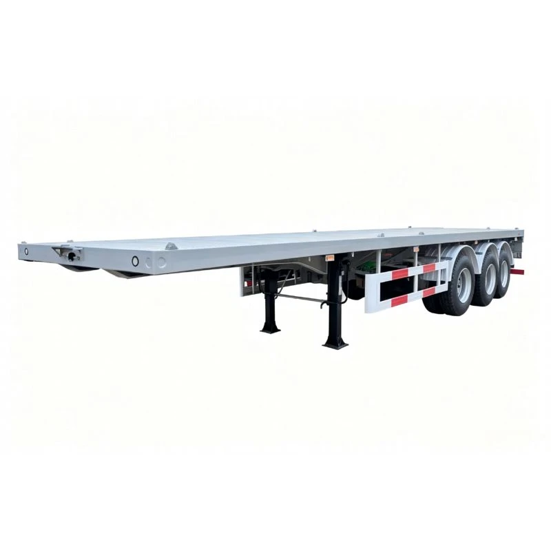 China Customized 3 Axle 12.5M Flatbed Trailer Manufacturers Suppliers Factory