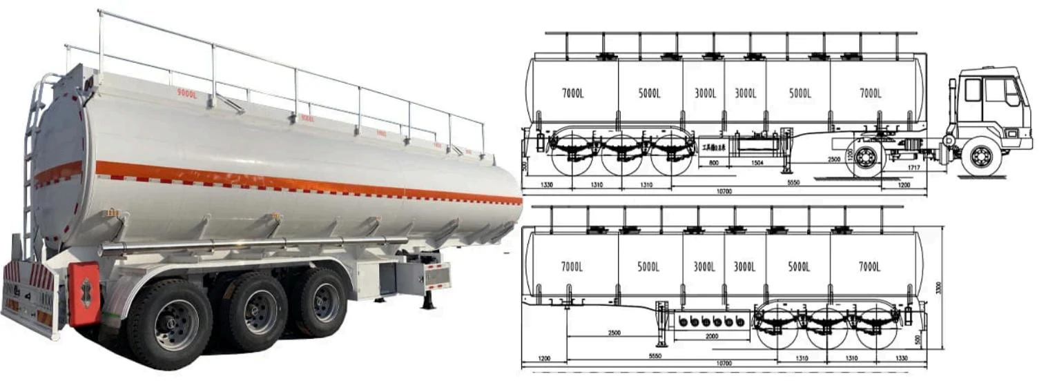 China 30000L Fuel Tanker Trailer Manufacturers Suppliers Factory
