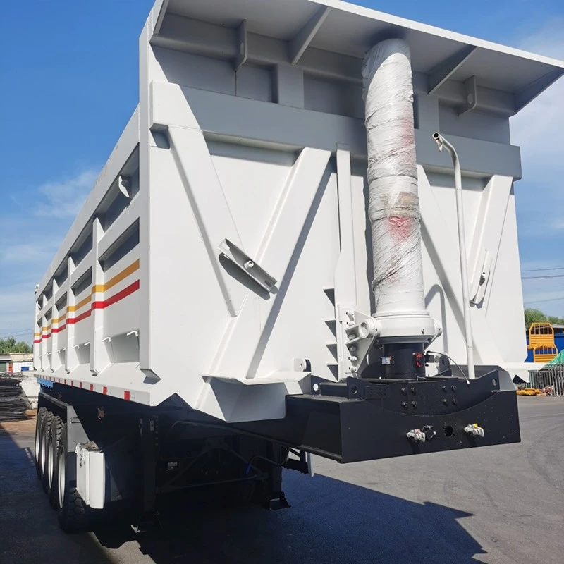 China 4 Axle Rear Dump Semi Trailer Manufacturers Suppliers Factory