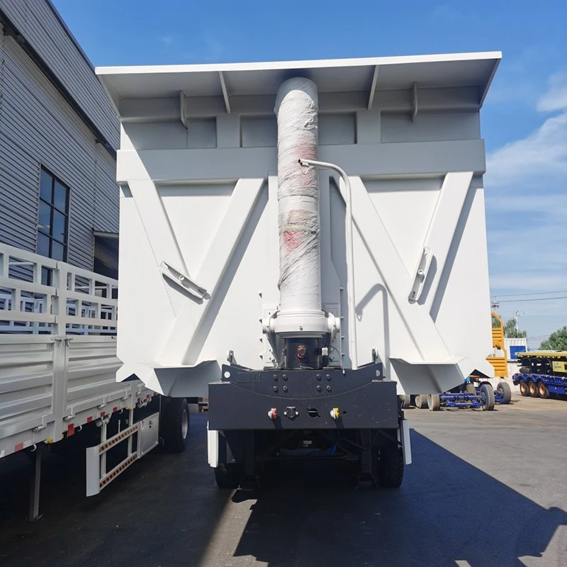 China 4 Axle Rear Dump Semi Trailer Manufacturers Suppliers Factory