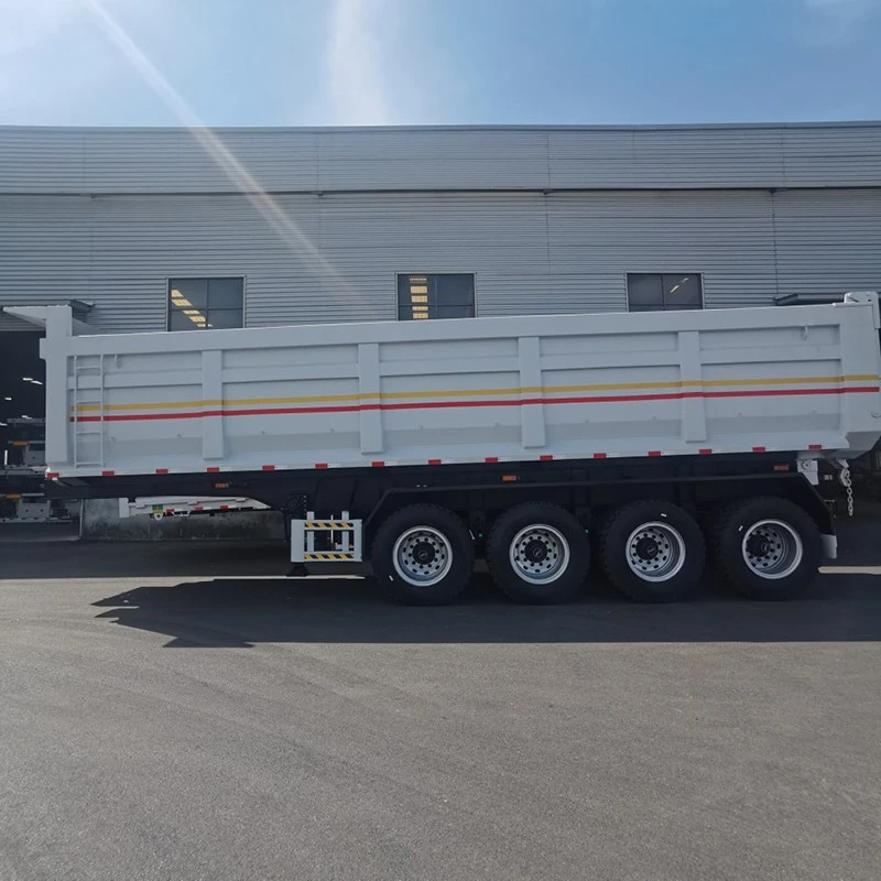 China 4 Axle Rear Dump Semi Trailer Manufacturers Suppliers Factory