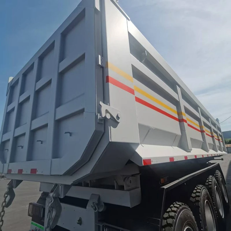 China 4 Axle Rear Dump Semi Trailer Manufacturers Suppliers Factory