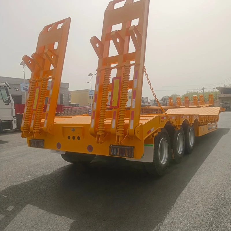 China Customized BPW Axle Low Bed Trailer Manufacturers Suppliers Factory