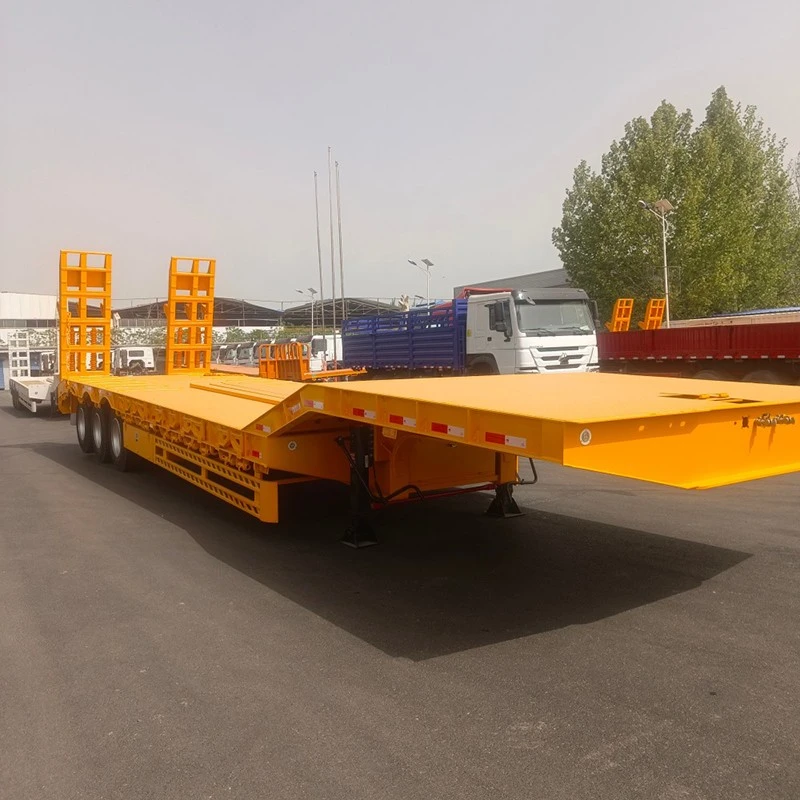 China Customized BPW Axle Low Bed Trailer Manufacturers Suppliers Factory