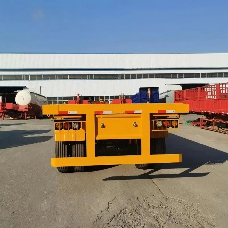China Customized 3 Axle 40ft 60 Ton Flatbed Semi Trailer Manufacturers Suppliers Factory