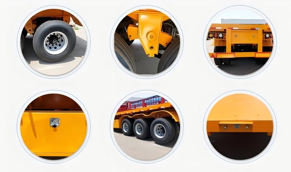 China Customized 3 Axle 40ft 60 Ton Flatbed Semi Trailer Manufacturers Suppliers Factory