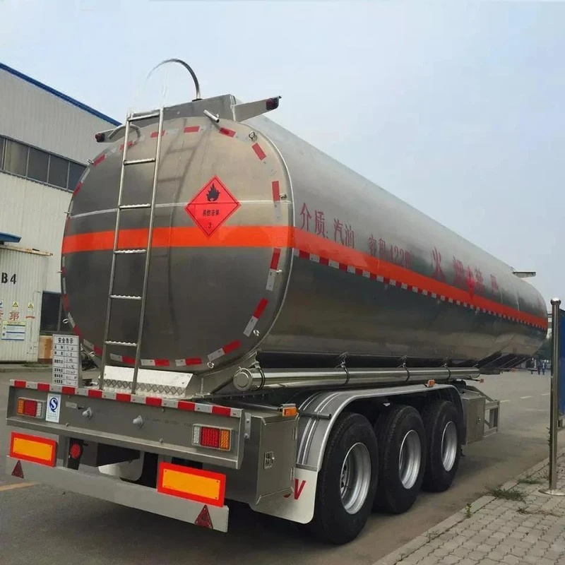 China 3 Axle 40000liters Oil Petrol Fuel Tank Semi Trailer Manufacturers Suppliers Factory