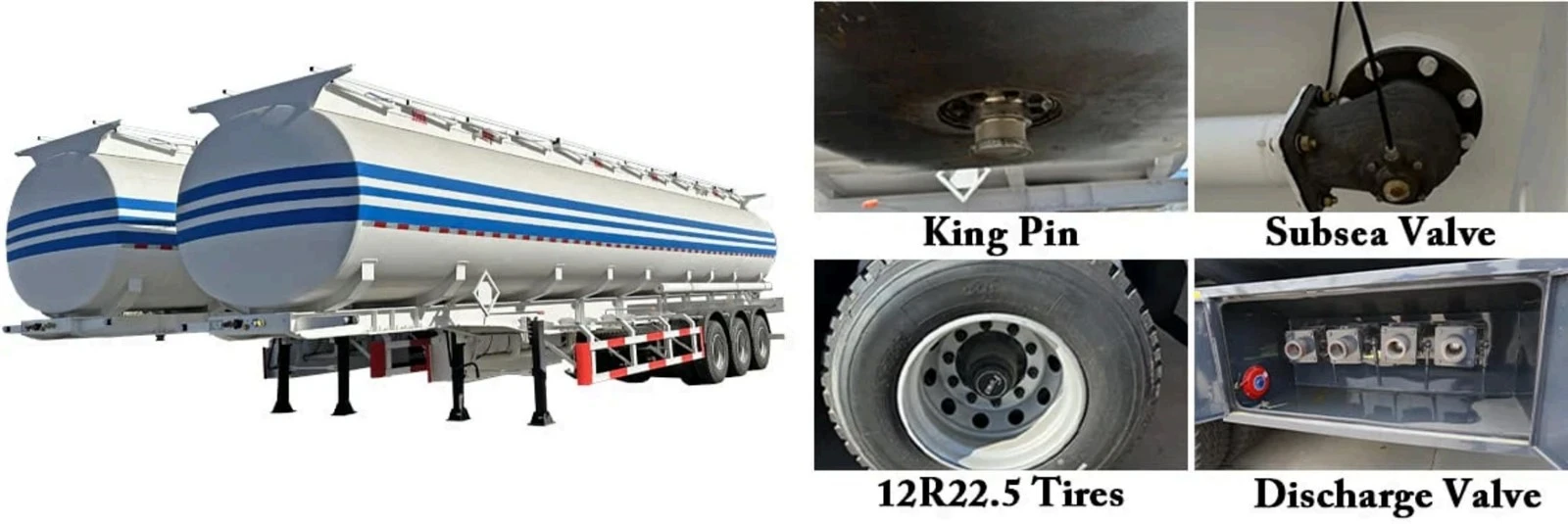 China 3 Axle 40000L Fuel Tanker Trailer Manufacturers Suppliers Factory