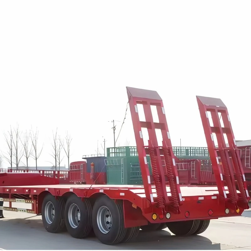 China 3 Axle 60 Ton Lowbed Trailer Manufacturers Suppliers Factory