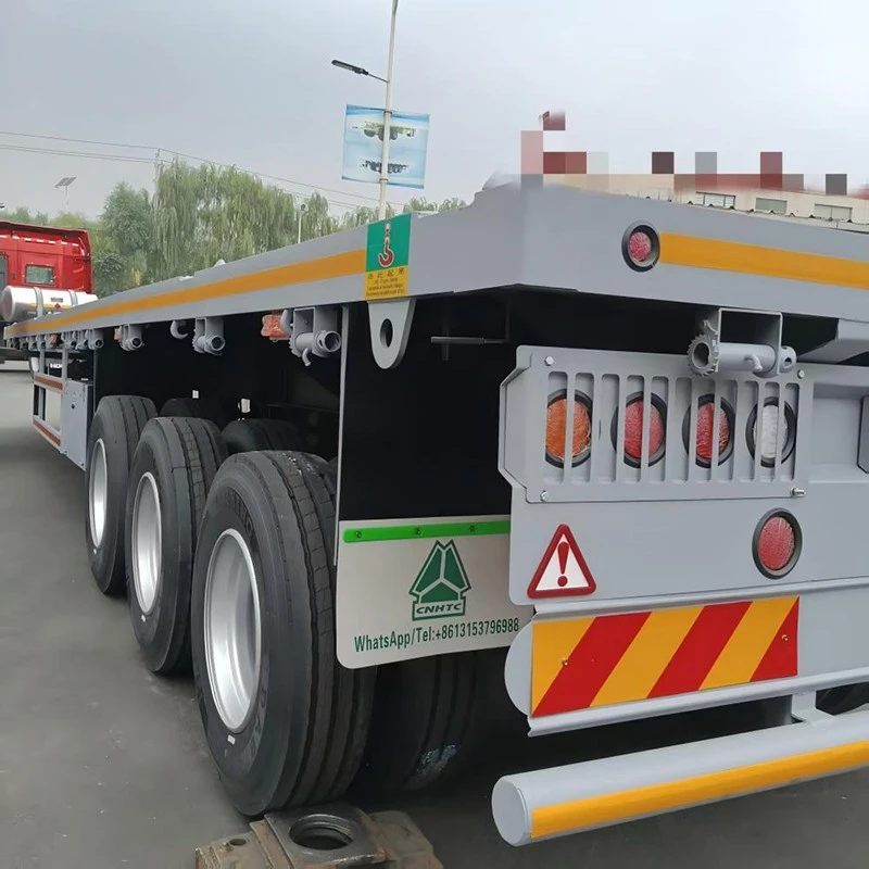 China Customized 40ft Steel Flatbed Container Semi Trailer Manufacturers Suppliers Factory