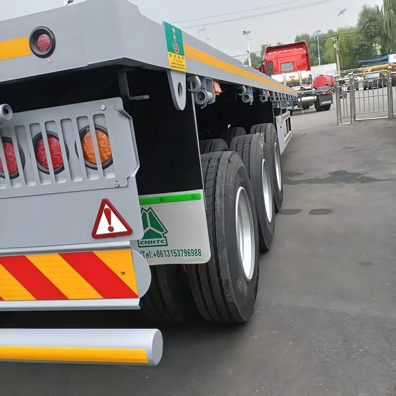 China Customized 40ft Steel Flatbed Container Semi Trailer Manufacturers Suppliers Factory