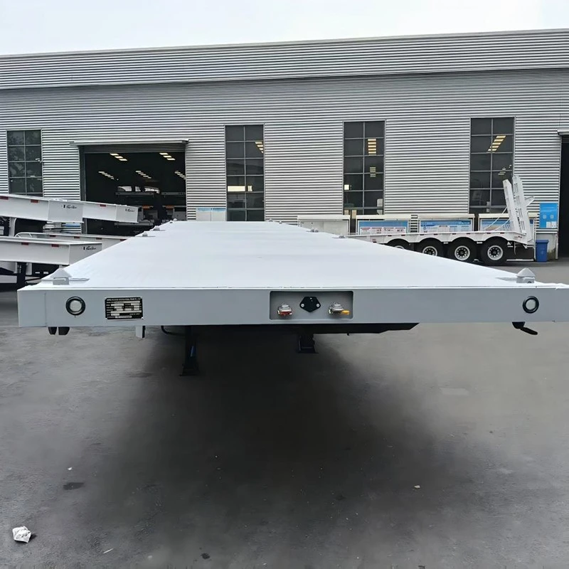China Customized 40ft Steel Flatbed Container Semi Trailer Manufacturers Suppliers Factory