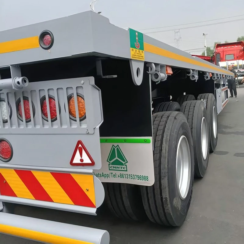 China Customized 40ft Steel Flatbed Container Semi Trailer Manufacturers Suppliers Factory