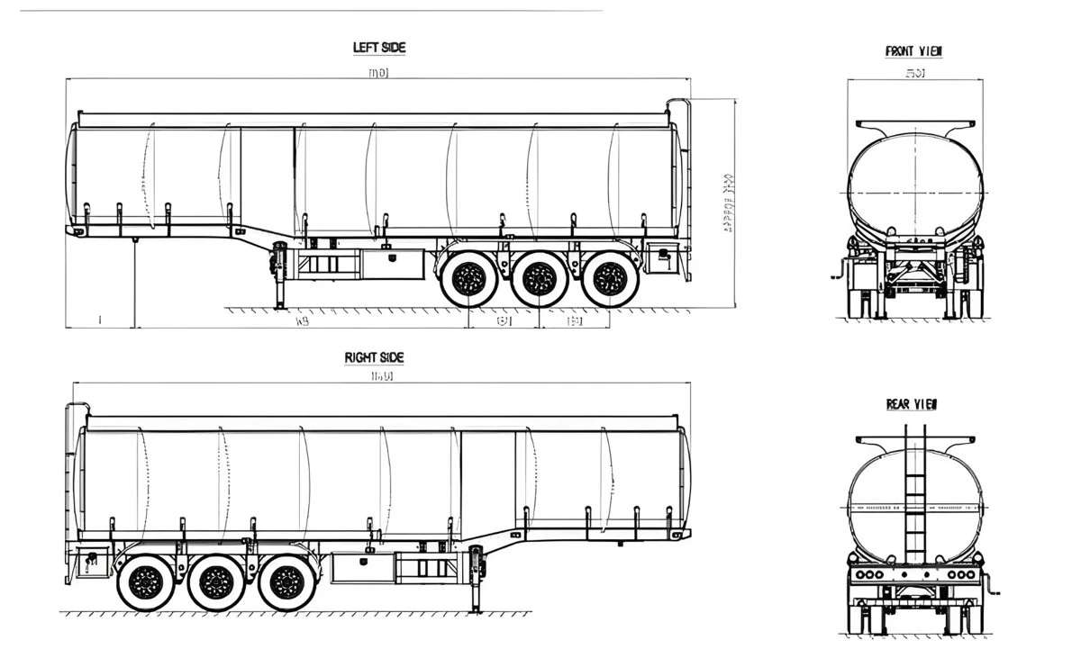 China Customized 3 Axle Fuel Tank Semi trailer Manufacturers Suppliers Factory