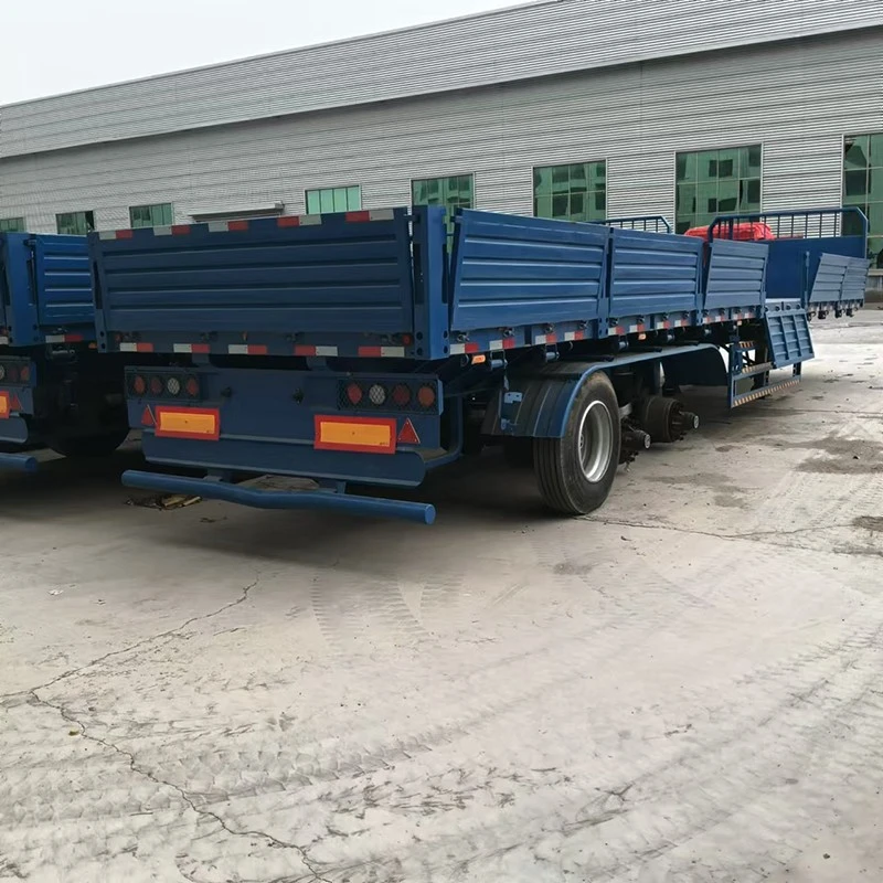 China 3 Axle Sidewall Cargo Semi Trailer Manufacturers Suppliers Factory