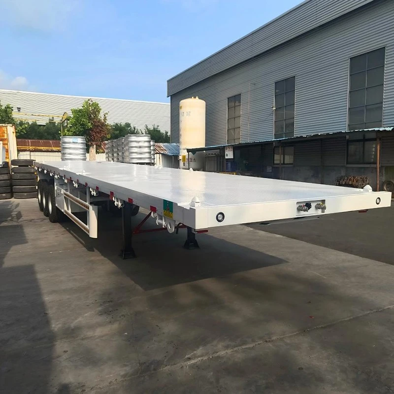 China Customized 3 Axle Flatbed Trailer Manufacturers Suppliers Factory