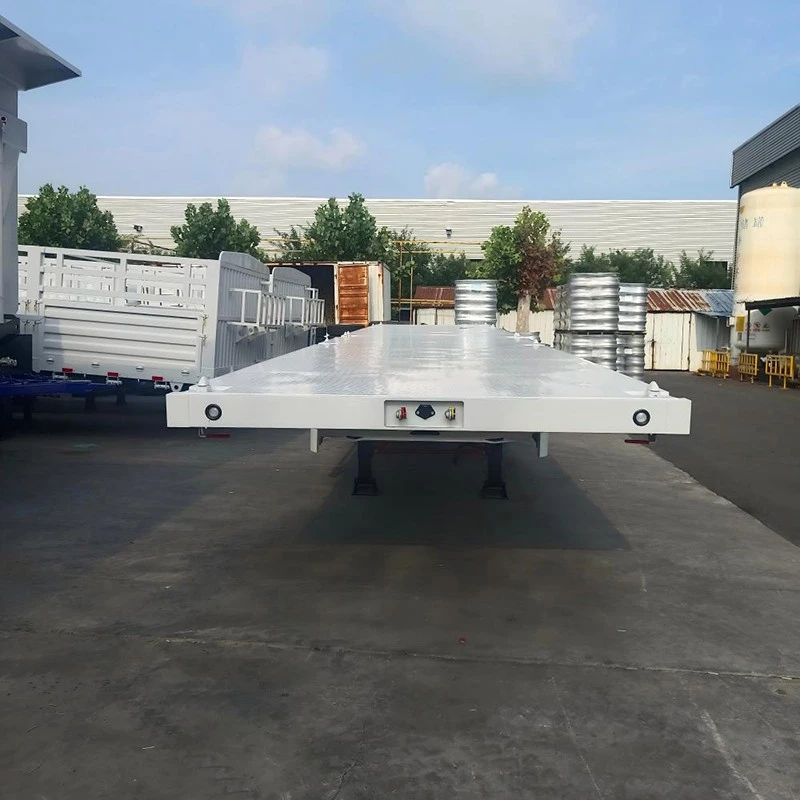 China Customized 3 Axle Flatbed Trailer Manufacturers Suppliers Factory