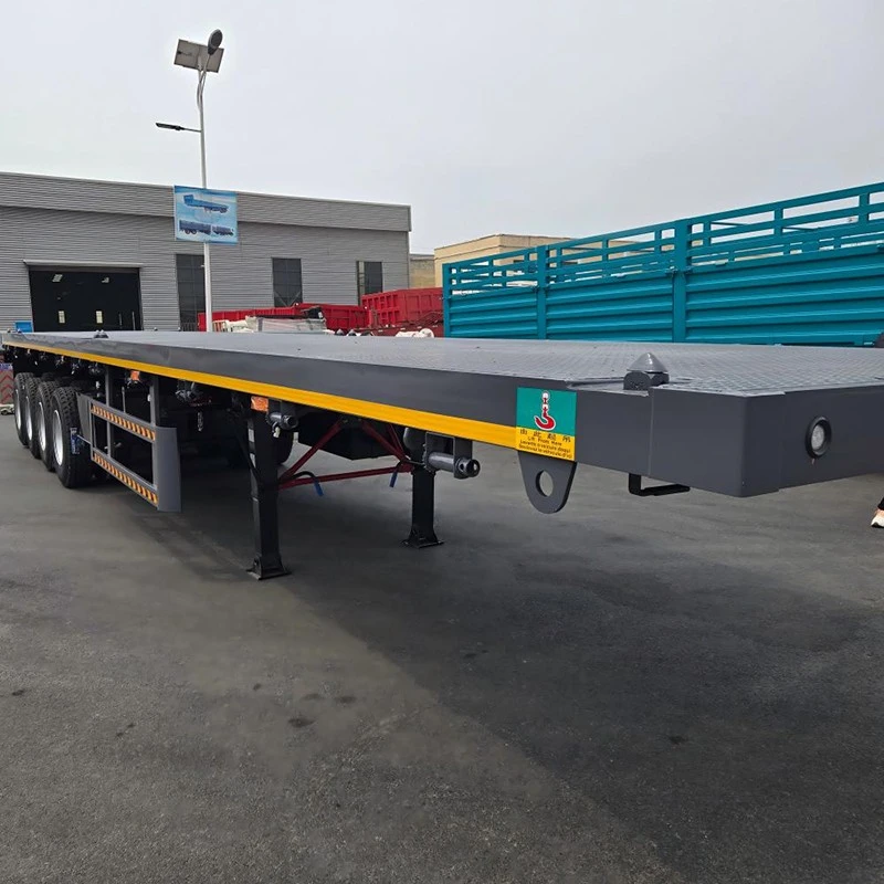 China Customized 40ft 60ft Trailer Flatbed Semi Trailer Manufacturers Suppliers Factory