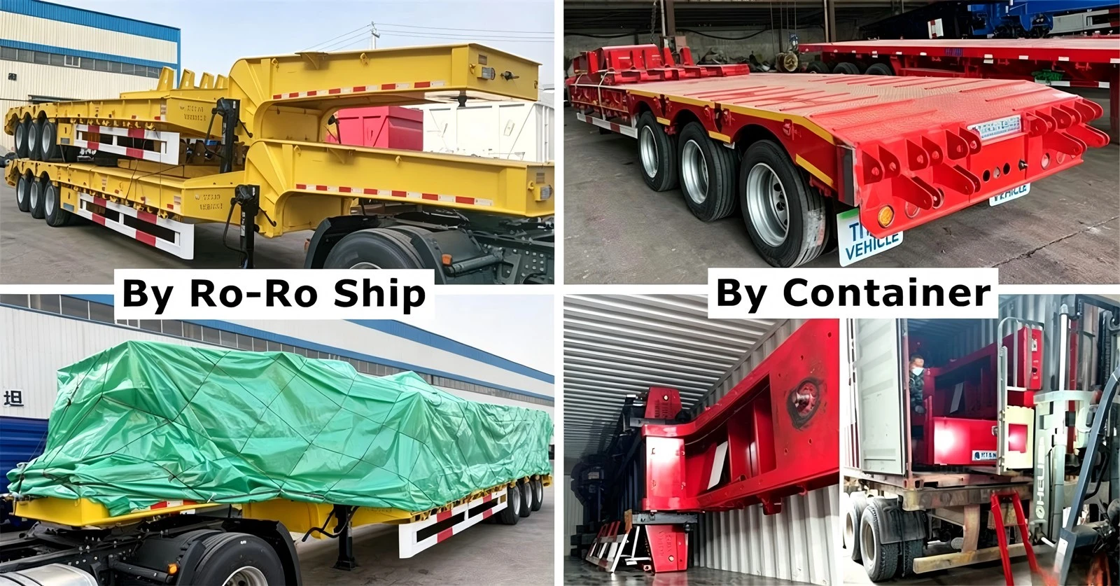 China Customized 4 Axle 120 Ton Lowbed Trailer Manufacturers Suppliers Factory
