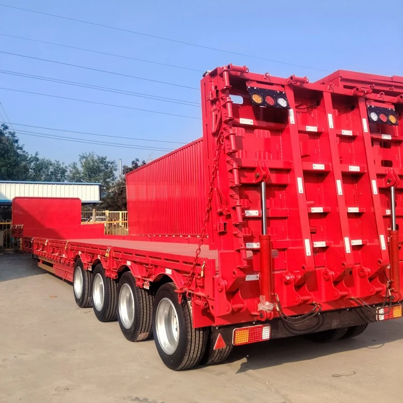 China Customized 4 Axle Lowbed Trailer Manufacturers Suppliers Factory