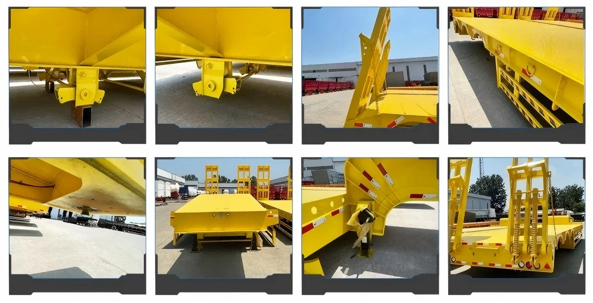 China Customized 4 Axle Lowbed Trailer Manufacturers Suppliers Factory