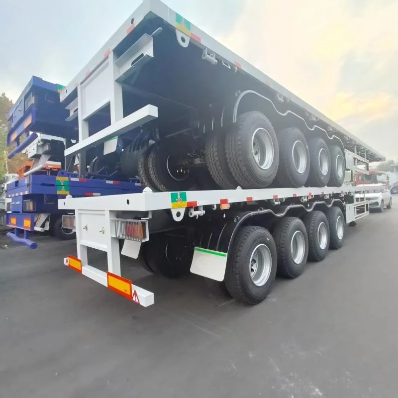China 30 To 40 Ton Flatbed Trailer for Containers Manufacturers Suppliers Factory