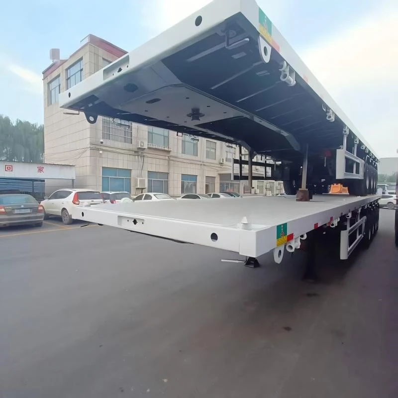 China 30 To 40 Ton Flatbed Trailer for Containers Manufacturers Suppliers Factory